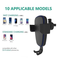 Car mount wireless charger