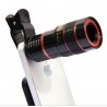 8X Magnification Mobile Phone Zoom Telescope Magnifier Optical Camera Lens