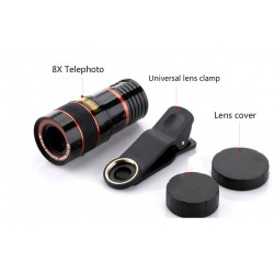 8X Magnification Mobile Phone Zoom Telescope Magnifier Optical Camera Lens