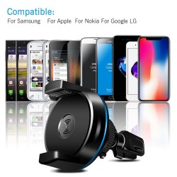 Wireless Fast Car Charger 360 Degree Rotation Car Holder