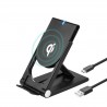 Universal Qi chargeur sans fil réglable support de support pliable