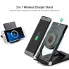 High Quality Universal Qi Wireless Charger adjustable Folding Holder Stand Dock