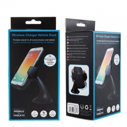 Fast Wireless Charger Car Mount Vehicle Quick Qi Wireless Charging Dock